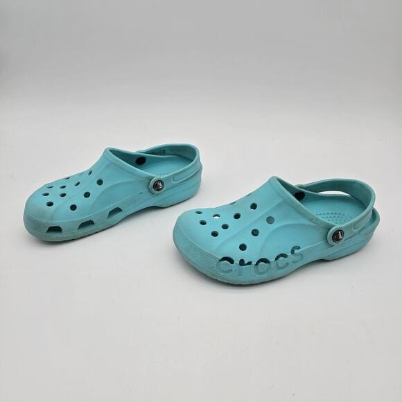 Crocs Sandals Womens 8 Light Blue Classic Slip On Clasic Clogs Summer Shoes - Picture 2 of 10